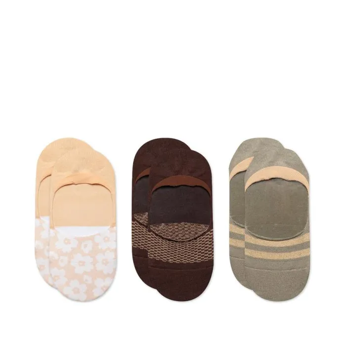 Toms Socks Classic No Show Socks 3 Pack Desert 8211 Gear