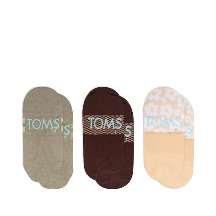 Toms Socks Classic No Show Socks 3 Pack Desert 8211 Gear