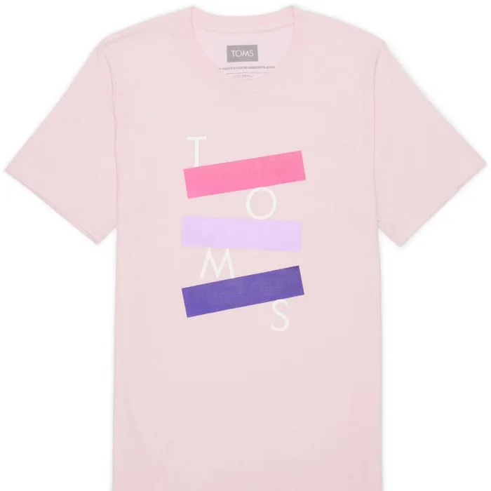 Toms Tees TOMS Logo Short Sleeve Crew Tee Pink 8211 Gear Toms Tees TOMS Logo Short Sleeve Crew Tee Pink 8211 Gear
