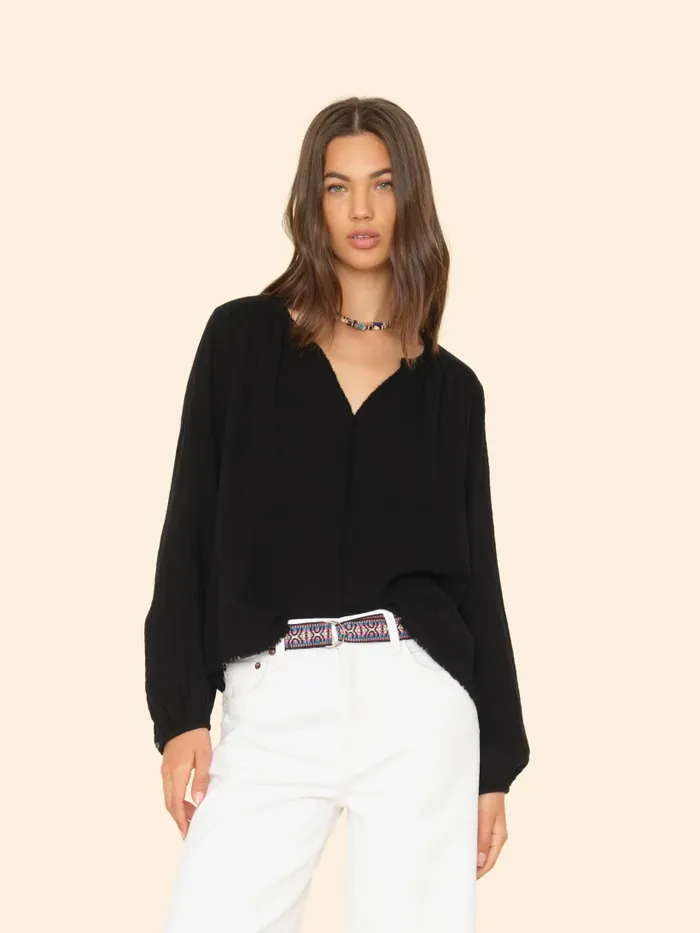 Tops Black Hortense Top XRENA Women