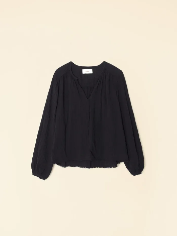 Tops Black Hortense Top XRENA Women Tops Black Hortense Top XRENA Women