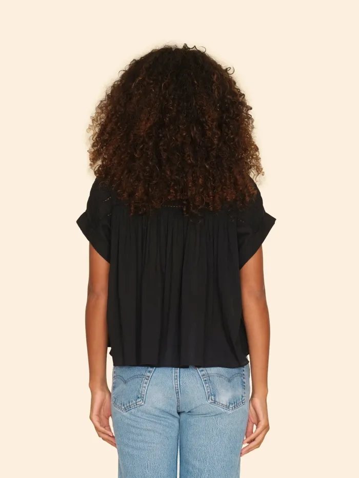 Tops Black Louelle Top 8211 XRENA Women Tops Black Louelle Top 8211 XRENA Women