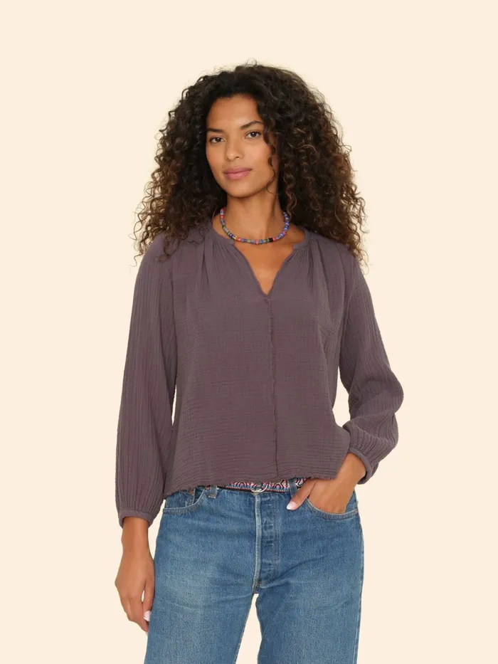 Tops Charcoal Hortense Top XRENA Women