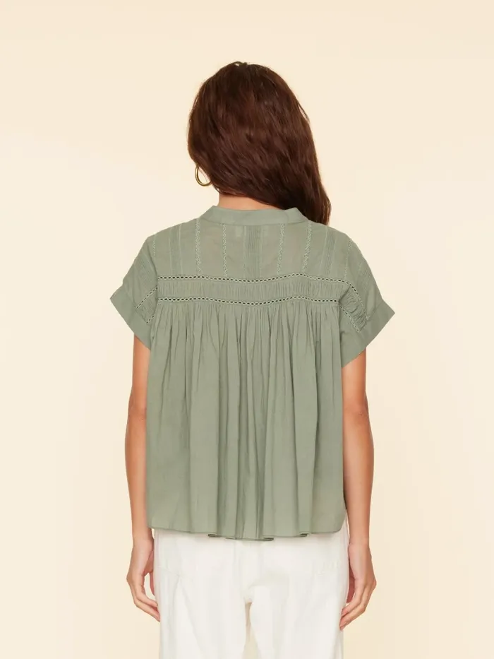 Tops Green Army Louelle Top XRENA Women Tops Green Army Louelle Top XRENA Women