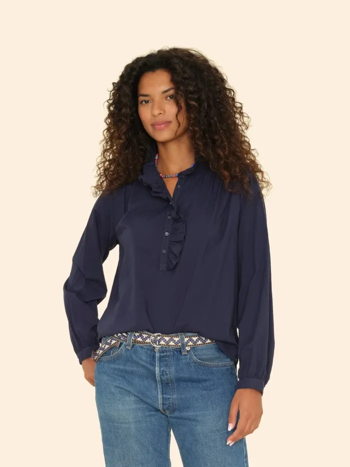Tops Navy Caspian Top 8211 XRENA Women