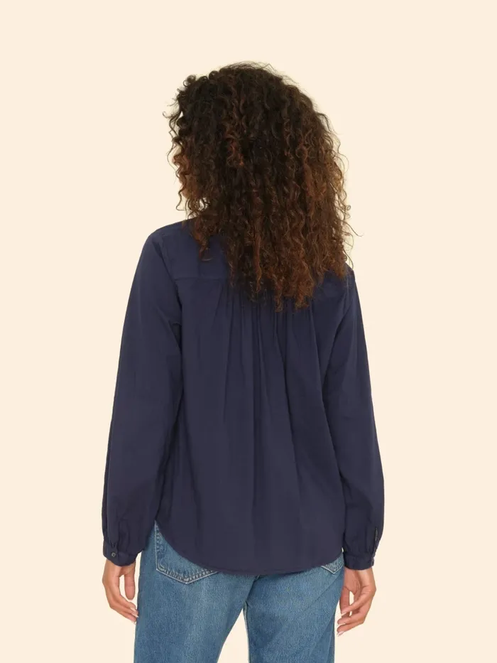 Tops Navy Caspian Top 8211 XRENA Women Tops Navy Caspian Top 8211 XRENA Women