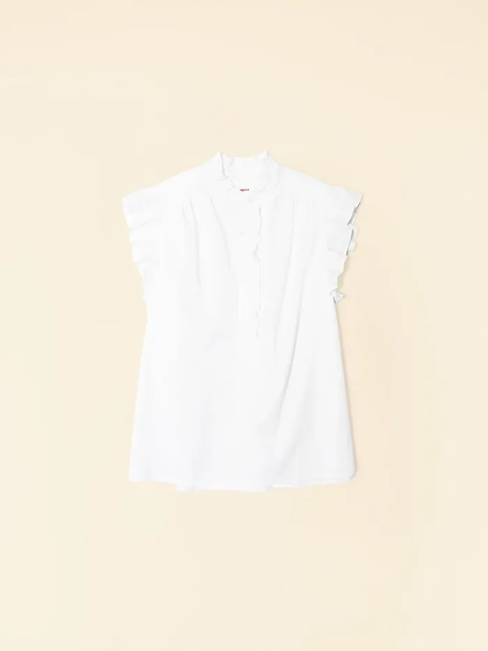 Tops White Brenna Top XRENA Women Tops White Brenna Top XRENA Women