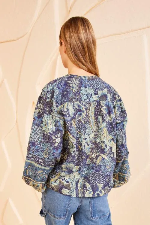 Tops Women Ulla Johnson Harlowe Blouse Portofino Tops Women Ulla Johnson Harlowe Blouse Portofino