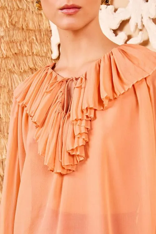 Tops Women Ulla Johnson Lilia Blouse Peony Tops Women Ulla Johnson Lilia Blouse Peony