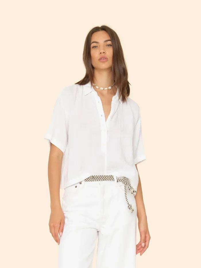 Tops Women XRENA White Ansel Gauze Top