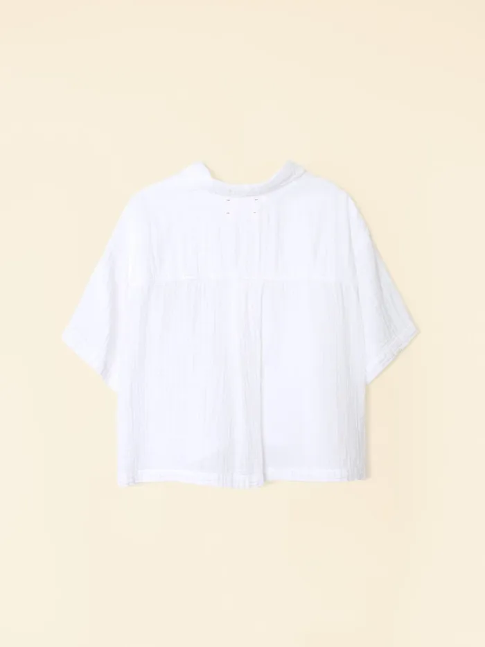 Tops Women XRENA White Ansel Gauze Top Tops Women XRENA White Ansel Gauze Top