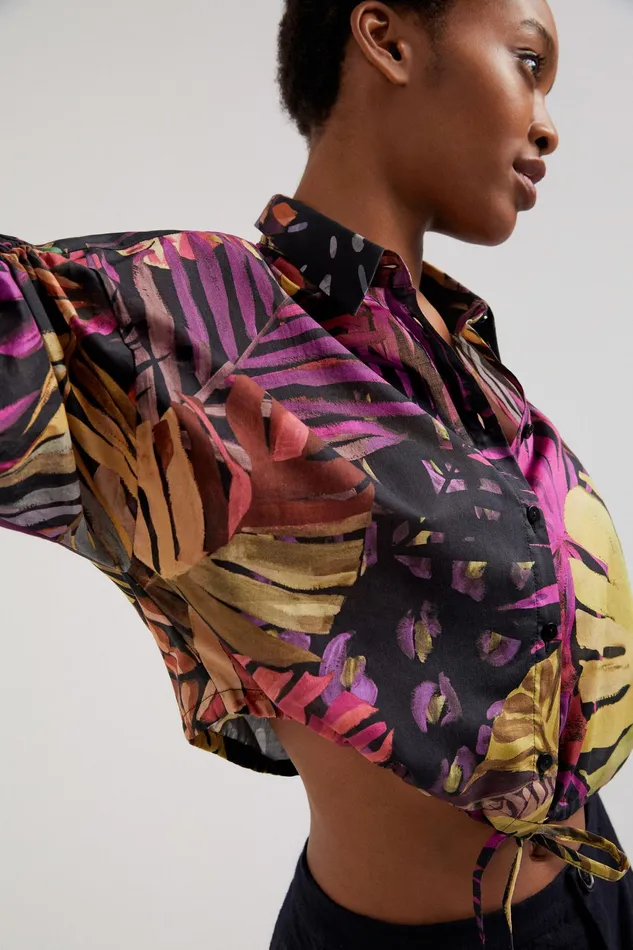 Tropical Blouse Women Desigual Tops and Shirts