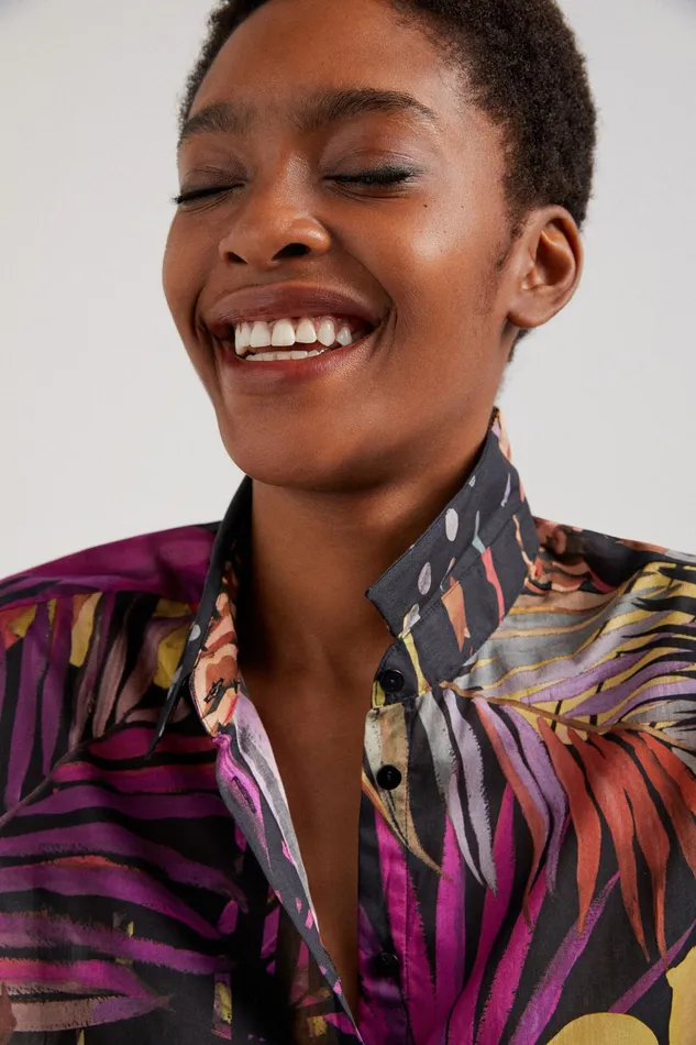 Tropical Blouse Women Desigual Tops and Shirts