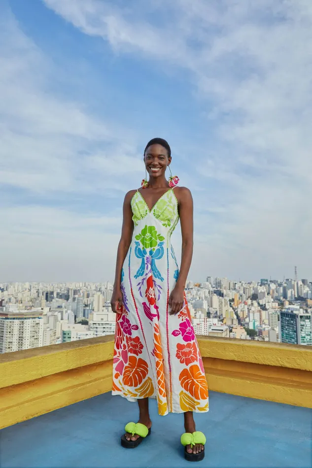 Tropical Graphic Maxi Dress Women FARM Rio Maxi Dresses