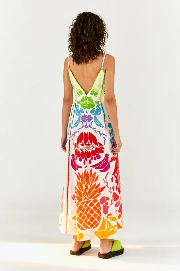 Tropical Graphic Maxi Dress Women FARM Rio Maxi Dresses Tropical Graphic Maxi Dress Women FARM Rio Maxi Dresses