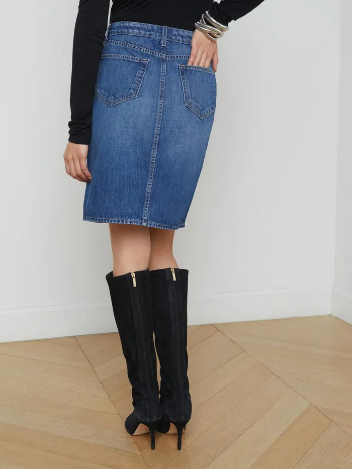 Tylee Denim Skirt Brentwood Women L039Agence Skirts Tylee Denim Skirt Brentwood Women L039Agence Skirts
