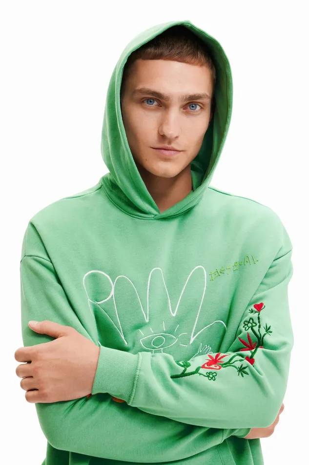 Ufo Hoodie Mens Desigual Sweaters and Sweatshirts