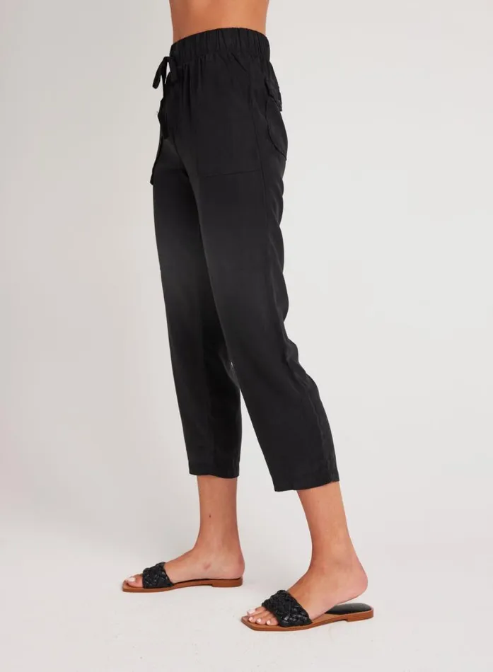 Utility Tie Waist Trouser 8211 Vintage Black Women Bella Dahl Pants Utility Tie Waist Trouser 8211 Vintage Black Women Bella Dahl Pants