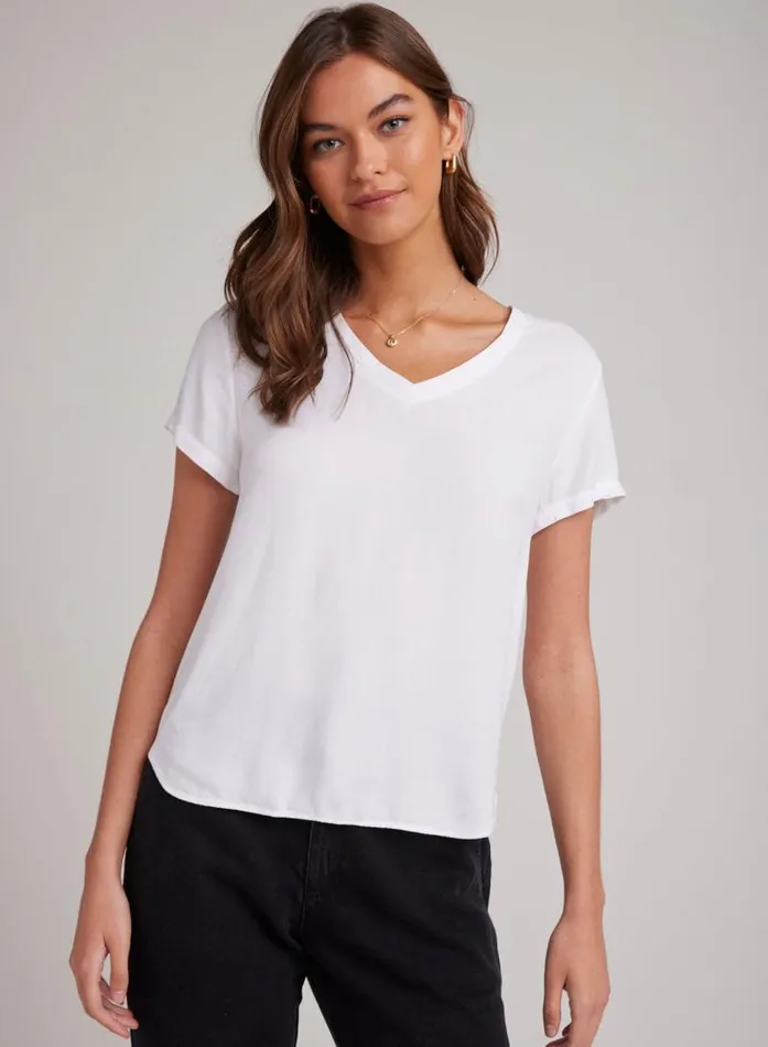VNeck Tee 8211 White Women Bella Dahl TShirts
