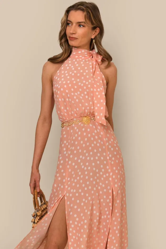 Valerie Marilyn Spot Pink Women RIXO Dresses Valerie Marilyn Spot Pink Women RIXO Dresses