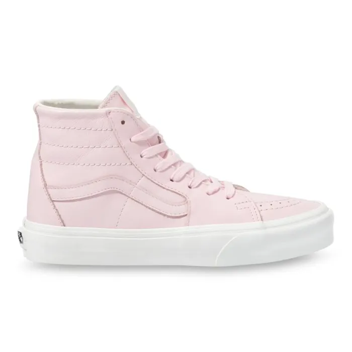 Vans Classics Shoes MenWomen Soft Leather Sk8Hi Tapered BlushingSnow White Vans Classics Shoes MenWomen Soft Leather Sk8Hi Tapered BlushingSnow White