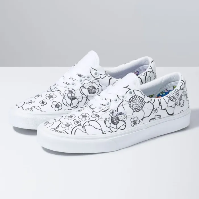 Vans Classics Shoes MenWomen UColor Era FloralTrue White