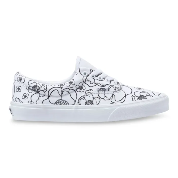 Vans Classics Shoes MenWomen UColor Era FloralTrue White Vans Classics Shoes MenWomen UColor Era FloralTrue White