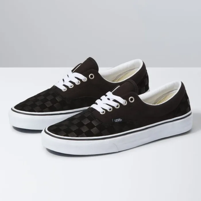 Vans Deboss Checkerboard Era BlackTrue White Men Classics Shoes