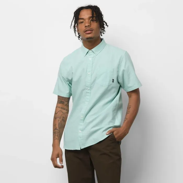 Vans Houser Buttondown Shirt Dusty Jade Green Men Shirts and Flannels