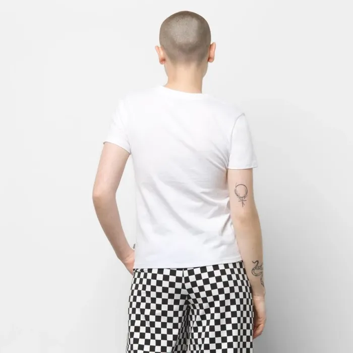 Vans TShirts and Tanks Women Vintage Check Box Tee White Vans TShirts and Tanks Women Vintage Check Box Tee White