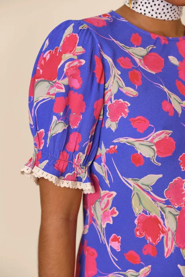 Venice Fontainhas Floral Iris Women RIXO Dresses Venice Fontainhas Floral Iris Women RIXO Dresses