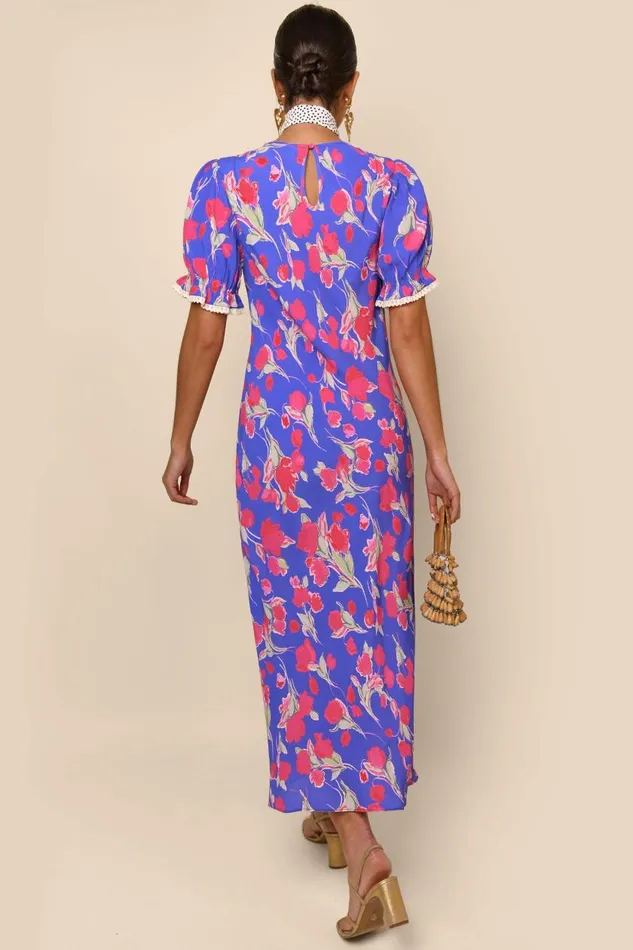 Venice Fontainhas Floral Iris Women RIXO Dresses Venice Fontainhas Floral Iris Women RIXO Dresses
