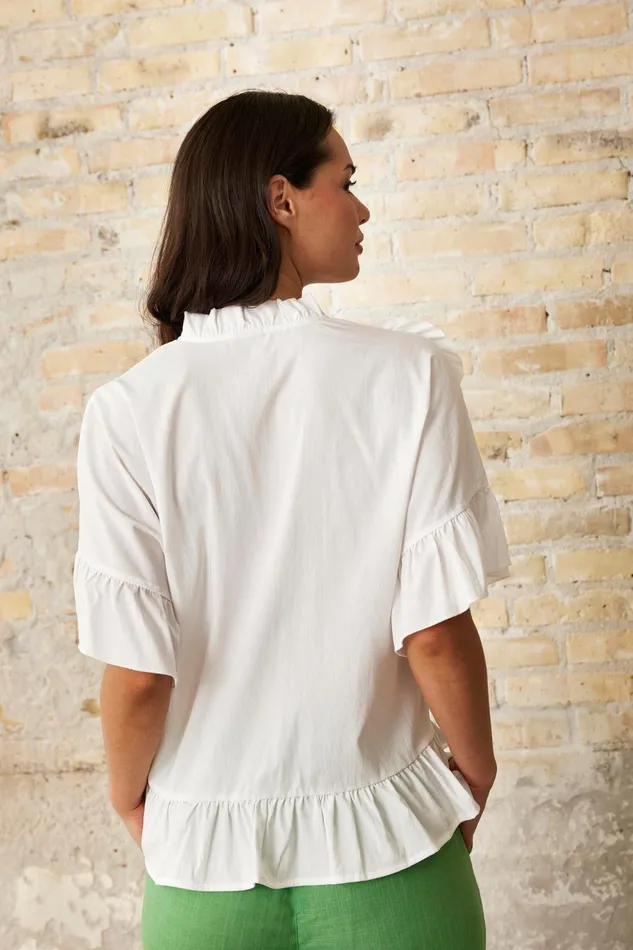 VIKKY BLOUSE 16214 020 Off White 020 Women IN FRONT SALE