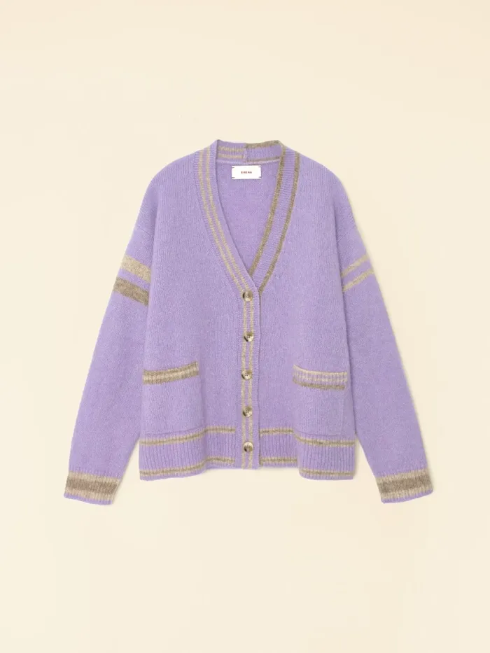 Violet Taupe Carey Cardigan Women Sweaters and Jackets XRENA Violet Taupe Carey Cardigan Women Sweaters and Jackets XRENA
