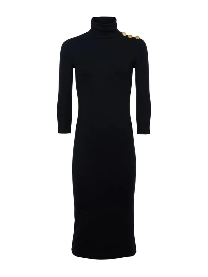Voletta Turtleneck Knit Dress Black Women L039Agence Knitwear Voletta Turtleneck Knit Dress Black Women L039Agence Knitwear