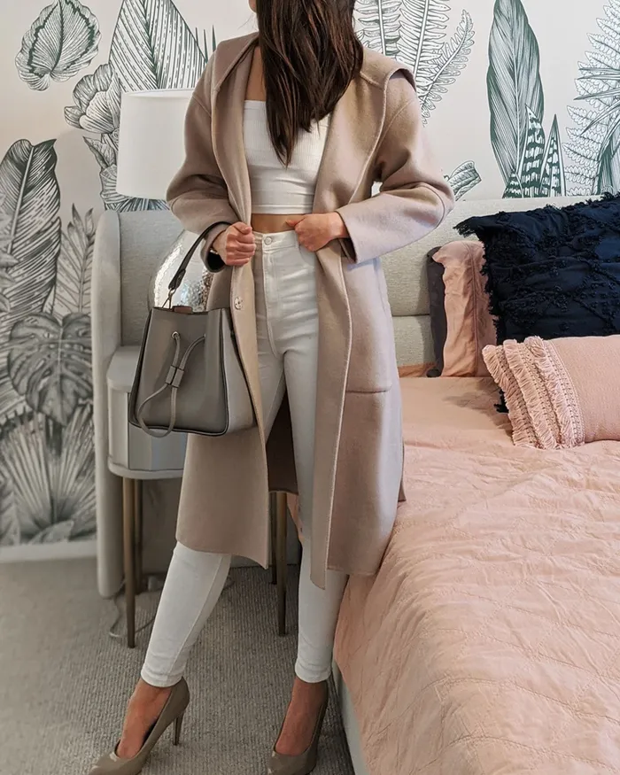 Walk This Way Wool Blend Oversized Coat 8211 Sand Women Coats and Jackets Belle and Bloom Walk This Way Wool Blend Oversized Coat 8211 Sand Women Coats and Jackets Belle and Bloom