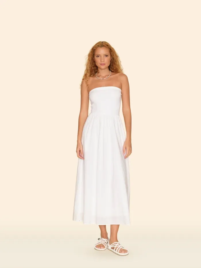White Finnian Dress Women Dresses XRENA