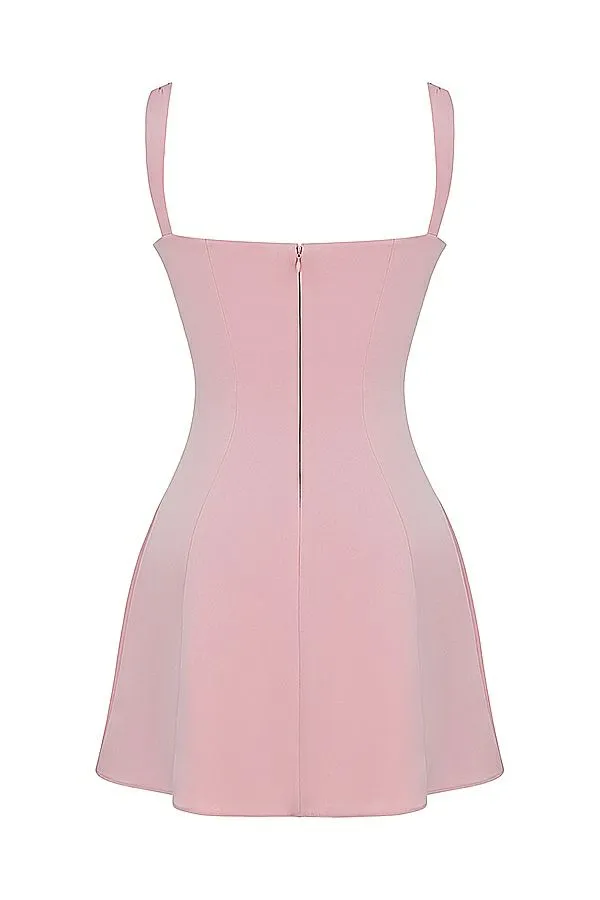 Women Adriana Rose Satin And Lace Mini Dress House Of CB Dresses