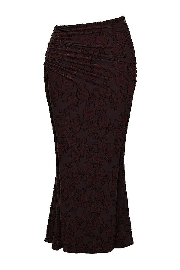 Women Adrielle Cocoa Midi Skirt House Of CB Bottoms