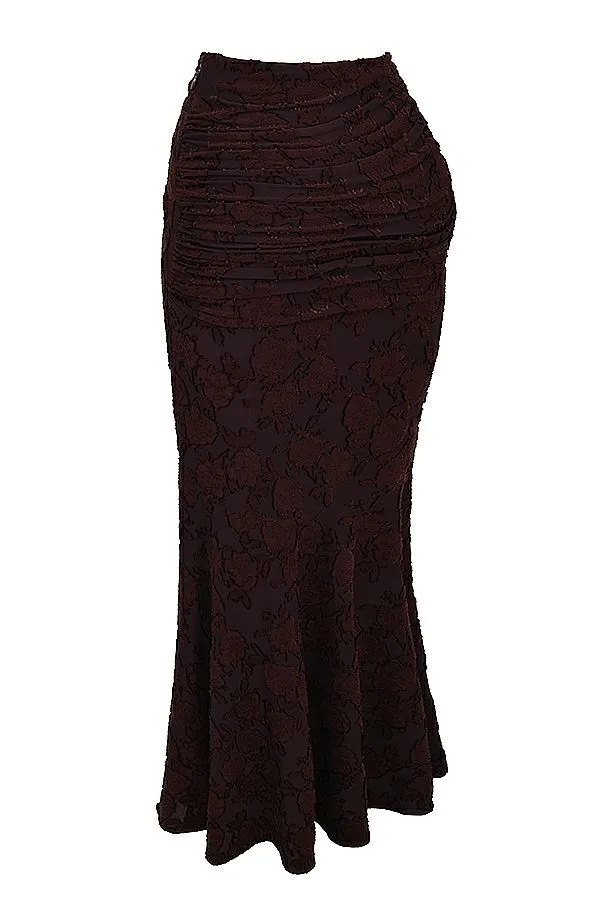 Women Adrielle Cocoa Midi Skirt House Of CB Bottoms