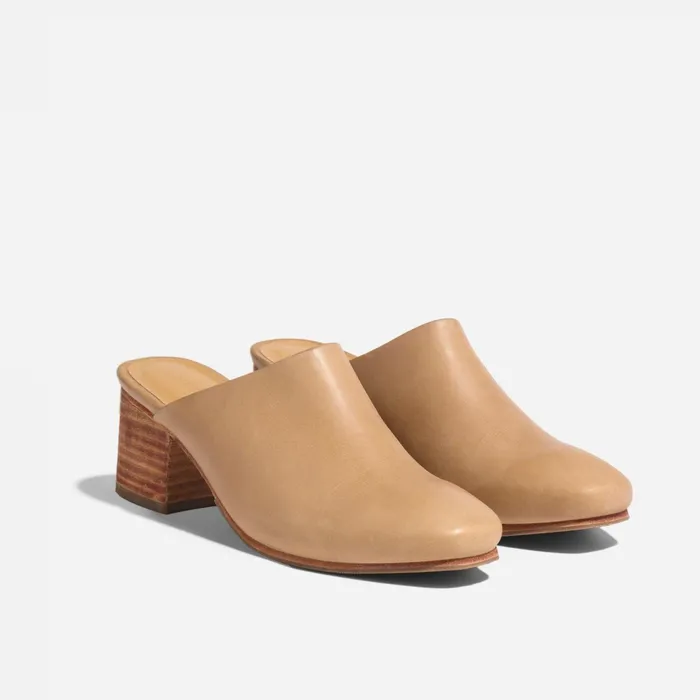 Women AllDay Heeled Mule Almond Nisolo Loafers and Mules