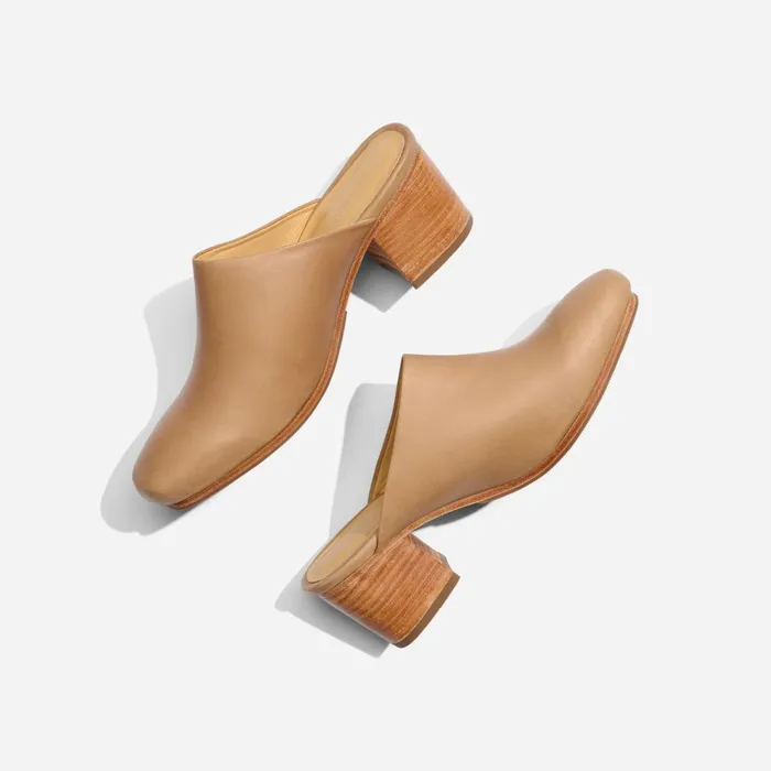 Women AllDay Heeled Mule Almond Nisolo Loafers and Mules
