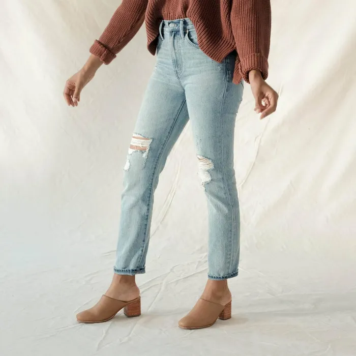 Women AllDay Heeled Mule Almond Nisolo Loafers and Mules