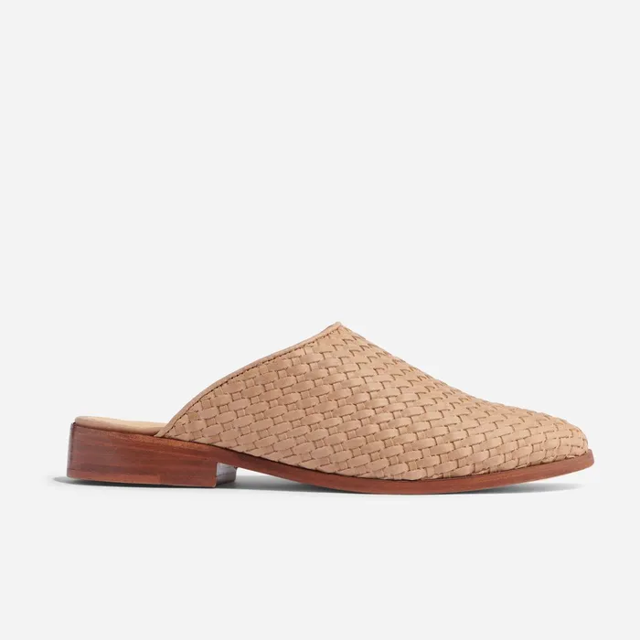 Women Ama Woven Mule Woven Almond Nisolo Loafers and Mules