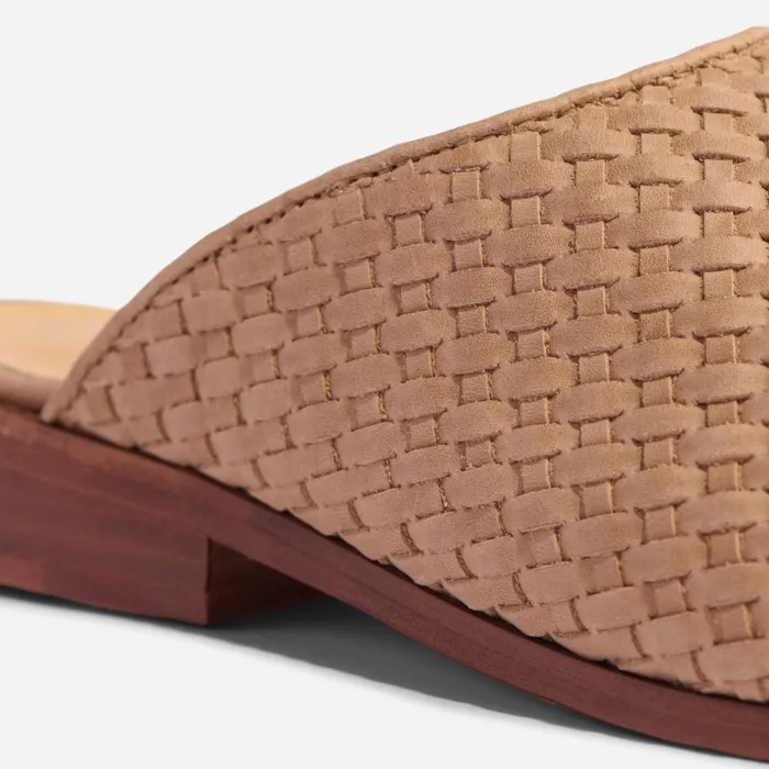 Women Ama Woven Mule Woven Almond Nisolo Loafers and Mules