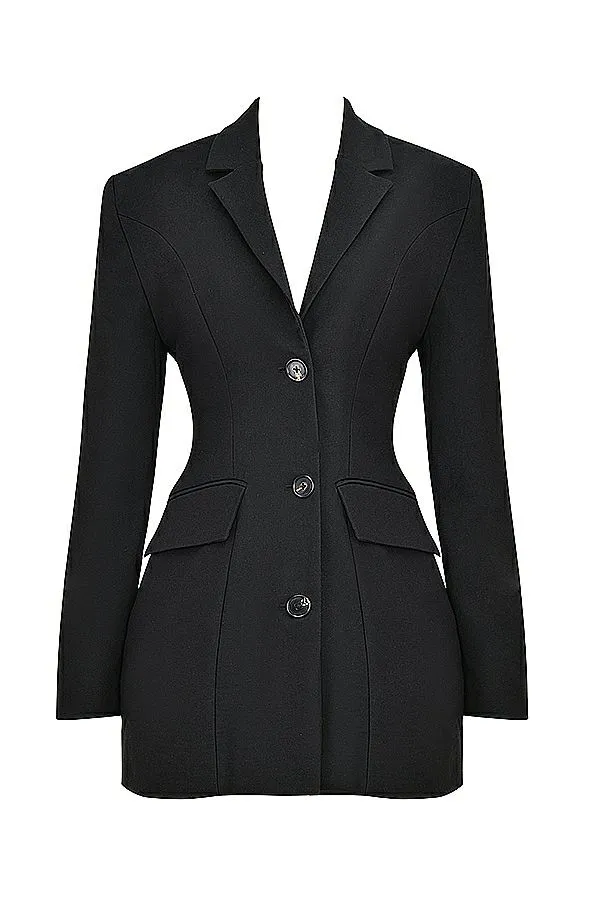 Women Amia Black Blazer Mini Dress House Of CB Dresses Women Amia Black Blazer Mini Dress House Of CB Dresses