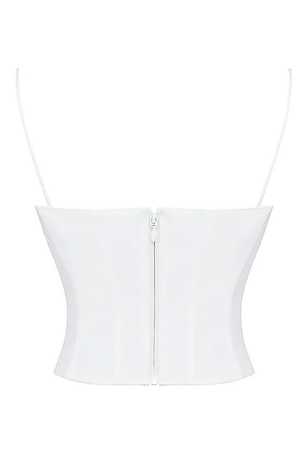 Women Audette White Structured Corset House Of CB Corsets Women Audette White Structured Corset House Of CB Corsets