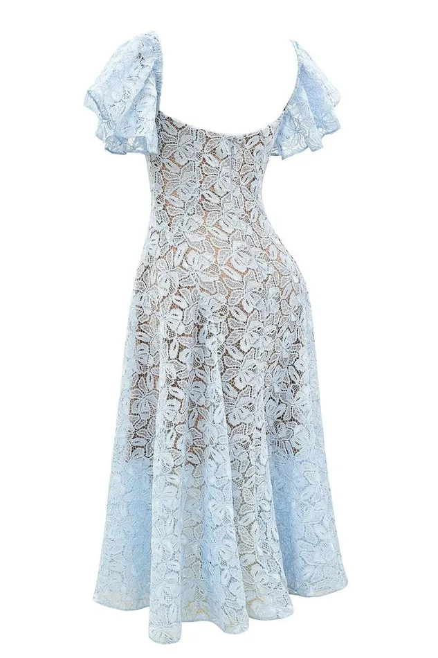 Women Austen Bluebell Floral Lace Midi Dress House Of CB Dresses