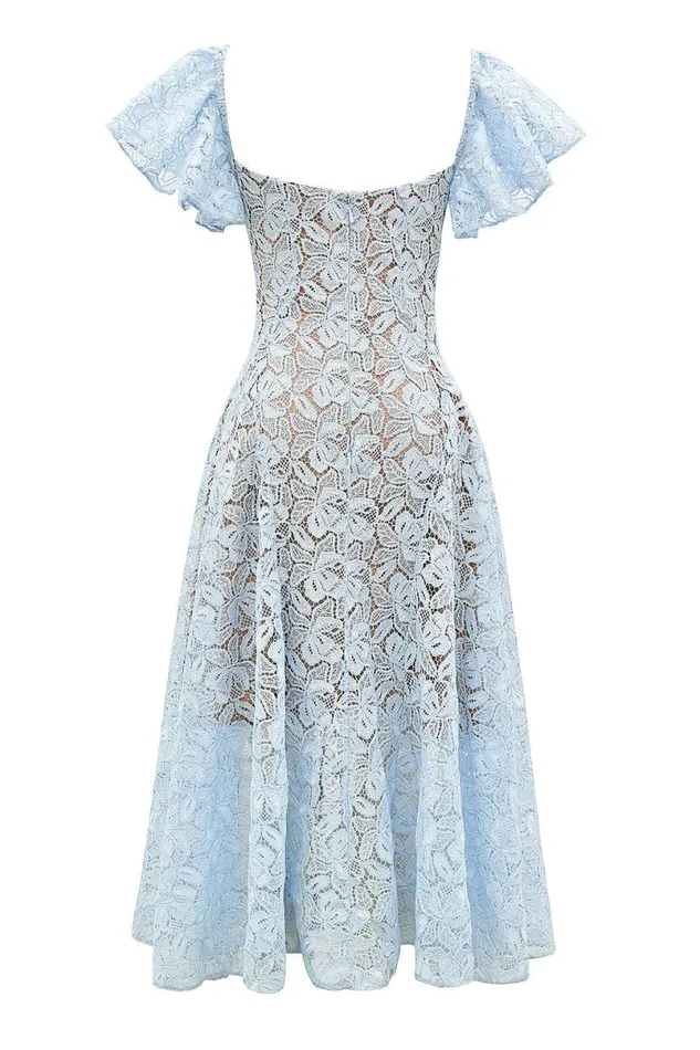 Women Austen Bluebell Floral Lace Midi Dress House Of CB Dresses