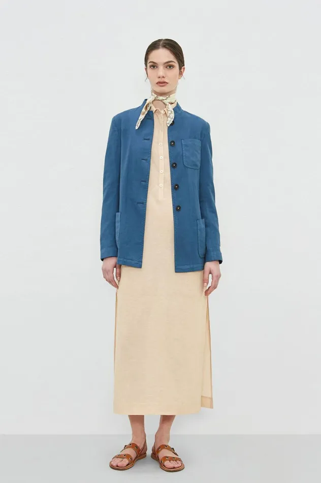 Women BALIW 8211 Cotton Singlebreasted Jacket 8211 Oltremare Massimo Alba Jackets and Coats Women BALIW 8211 Cotton Singlebreasted Jacket 8211 Oltremare Massimo Alba Jackets and Coats